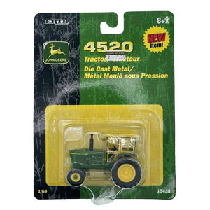 Ertl John Deere Die-Cast Model 4520 1/64 Tractor With Duals & Winiker Cab #15438